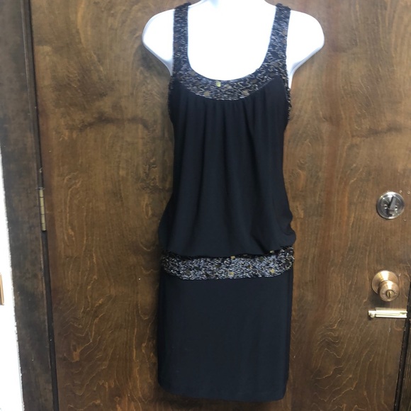 Sue Wong Dresses & Skirts - SUE WONG NOCTURNE BLACK BEADED DROP WAIST GOWN DRESS 8